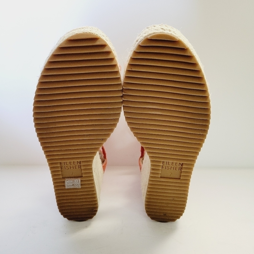 NEW Eileen Fisher Wanda Zip Back Espadrilles Size 7 - Picture 5 of 6